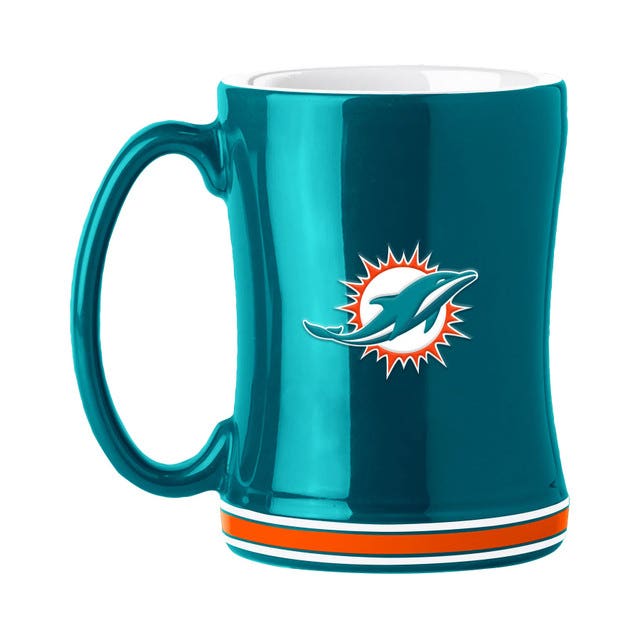 Miami Dolphins Sculpted Coffee Mug 14oz