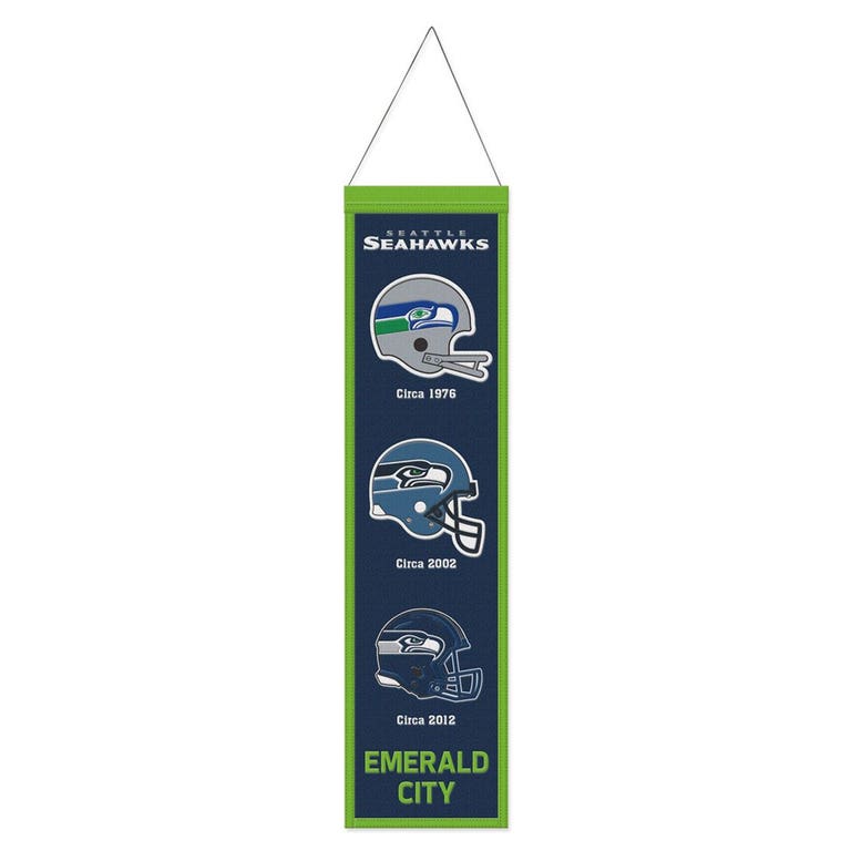 Seattle Seahawks Wool Evolution Banner 8x32"