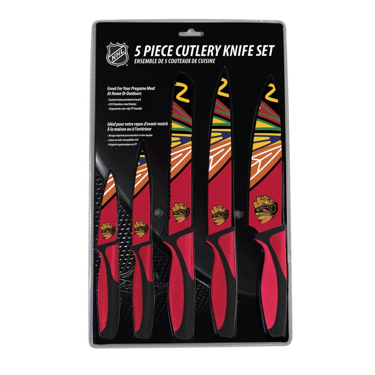 Chicago Blackhawks Kitchen Knife Set - 5 Pack