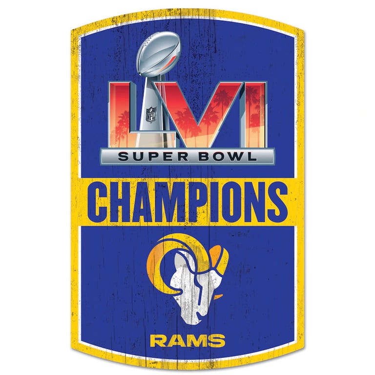Los Angeles Rams Super Bowl Champions Wood Sign