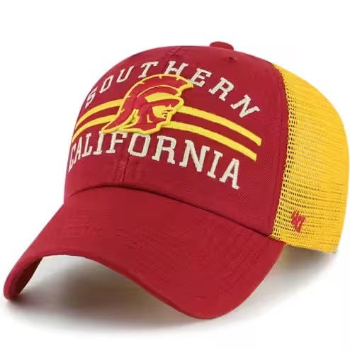 USC Trojans Red Highpoint '47 Brand Cleanup Snapback Hat