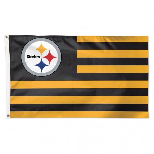 Pittsburgh Steelers Deluxe Americana Flag 3x5'