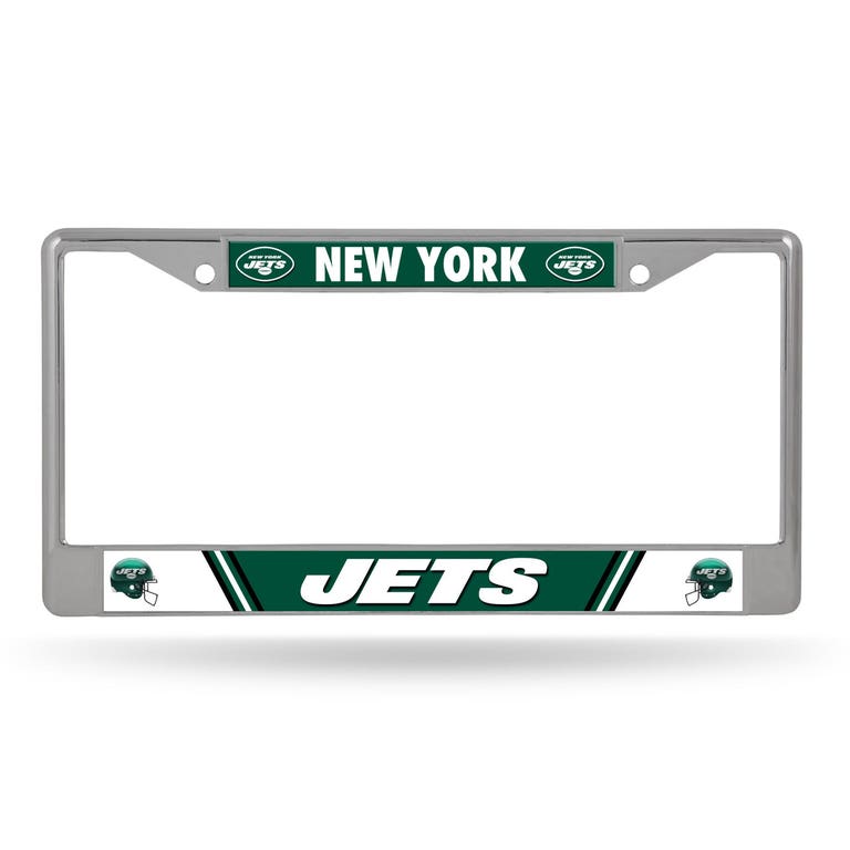 New York Jets Chrome License Plate Frame