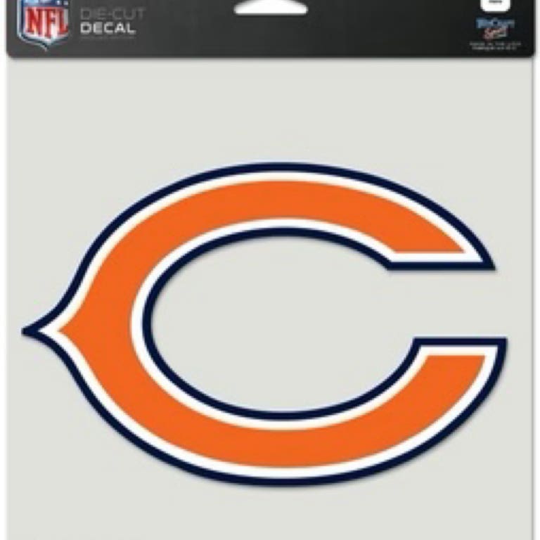 Chicago Bears Perfect Cut Decal 8x8"