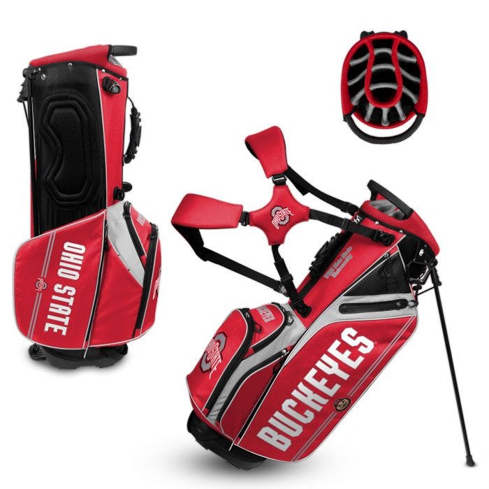 Ohio State Buckeyes Hybrid Caddie Carry Golf Bag