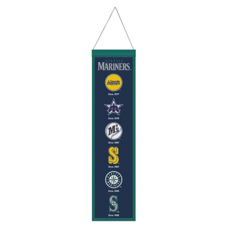 Seattle Mariners Wool Evolution Banner 8x32"