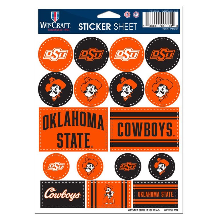 Oklahoma State Cowboys Vinyl Decal Sheet 5x7"