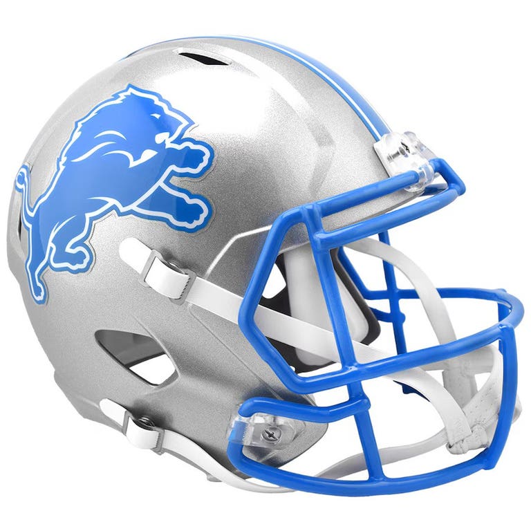 Detroit Lions 2024 Riddell Deluxe Full Size Speed Helmet