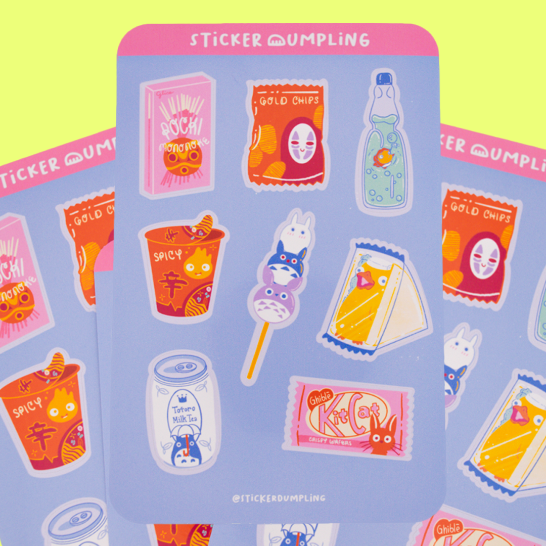 Ghibli Konbini Sticker Sheet