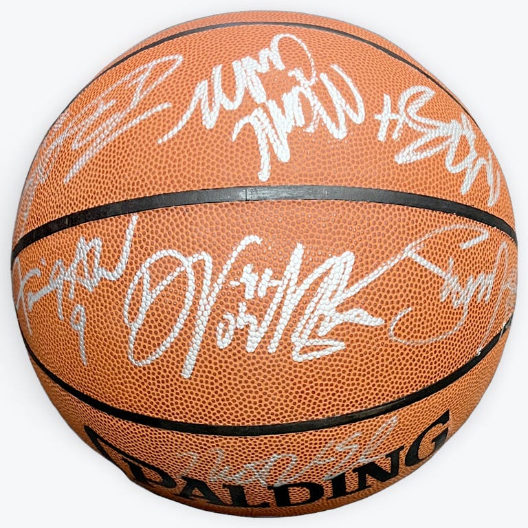 Dallas Mavericks 2002-03 Team Signed Basketball