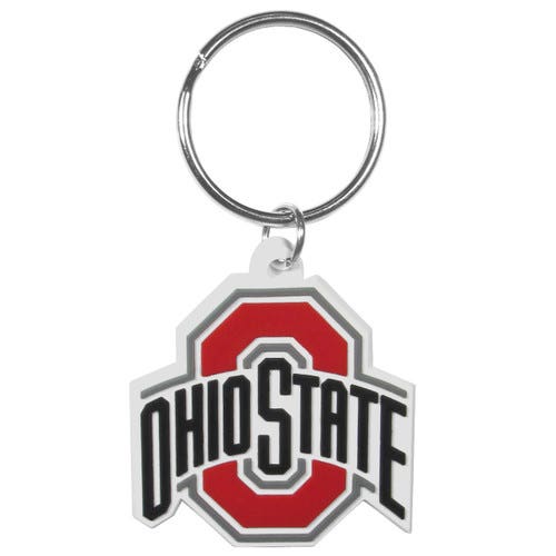 Ohio State Buckeyes Chrome Cut Logo Keychain