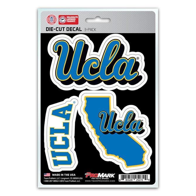 UCLA Bruins Die Cut Team Decals 3pk