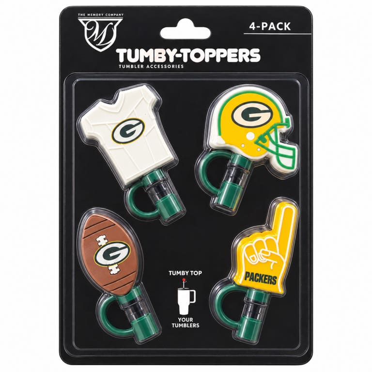 Green Bay Packers Tumby Toppers 4-pack