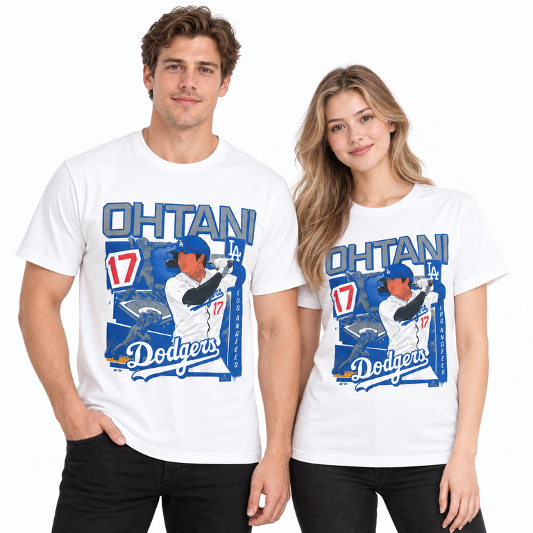 Los Angeles Dodgers Shohei Ohtani '47 Brand White Wash Field Mark Shirt