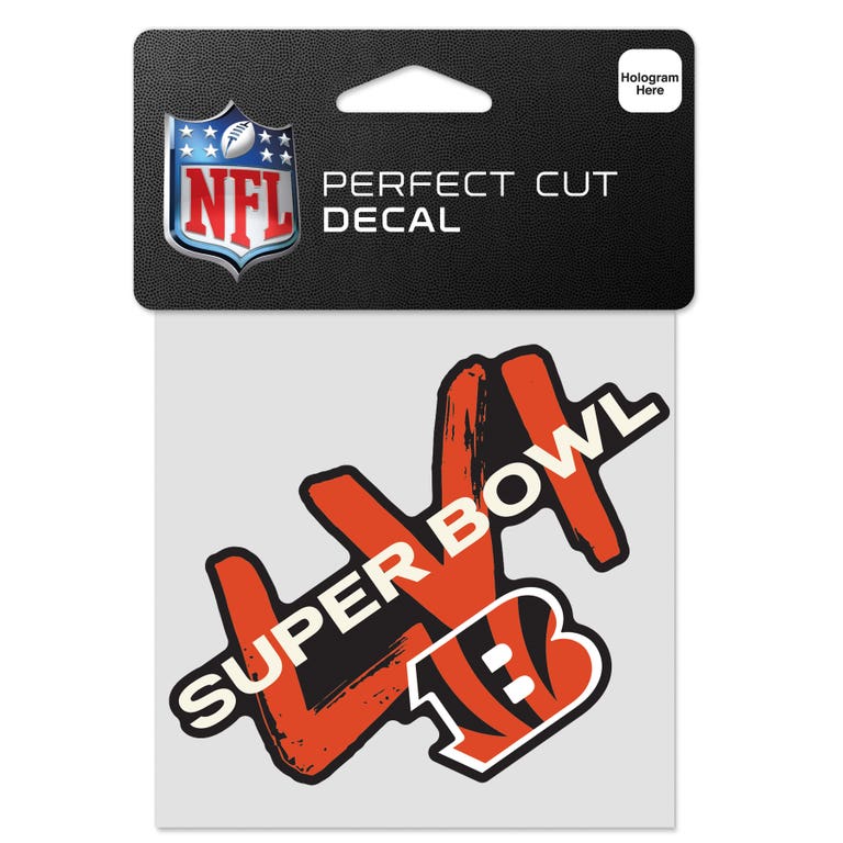 Cincinnati Bengals Super Bowl LVI 4" Perfect Decal