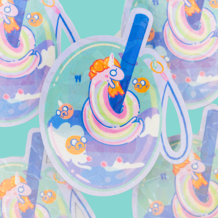 Tamagotchi Lady Rainicorn Sticker