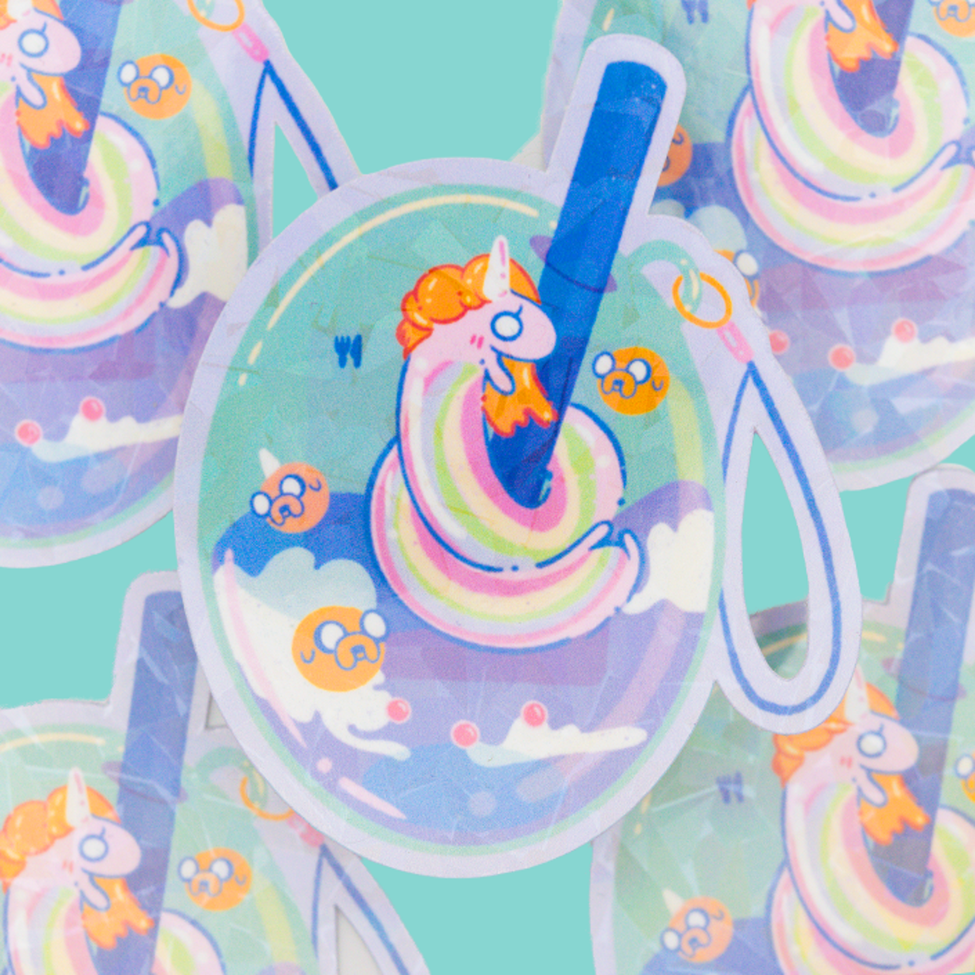 Tamagotchi Lady Rainicorn Sticker