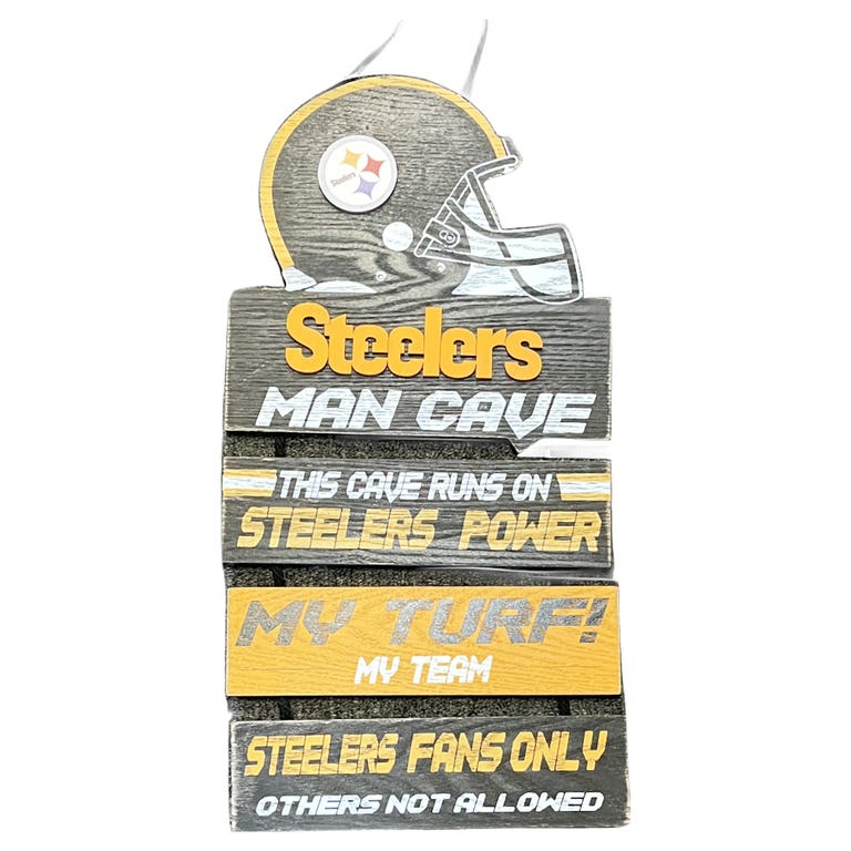 Pittsburgh Steelers Tiered Wood Sign