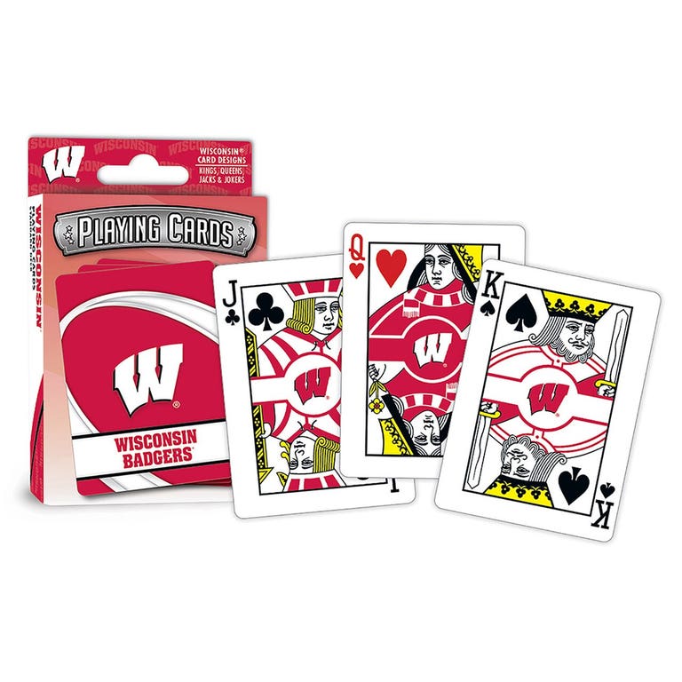 Wisconsin Badgers Logo Playing Cards