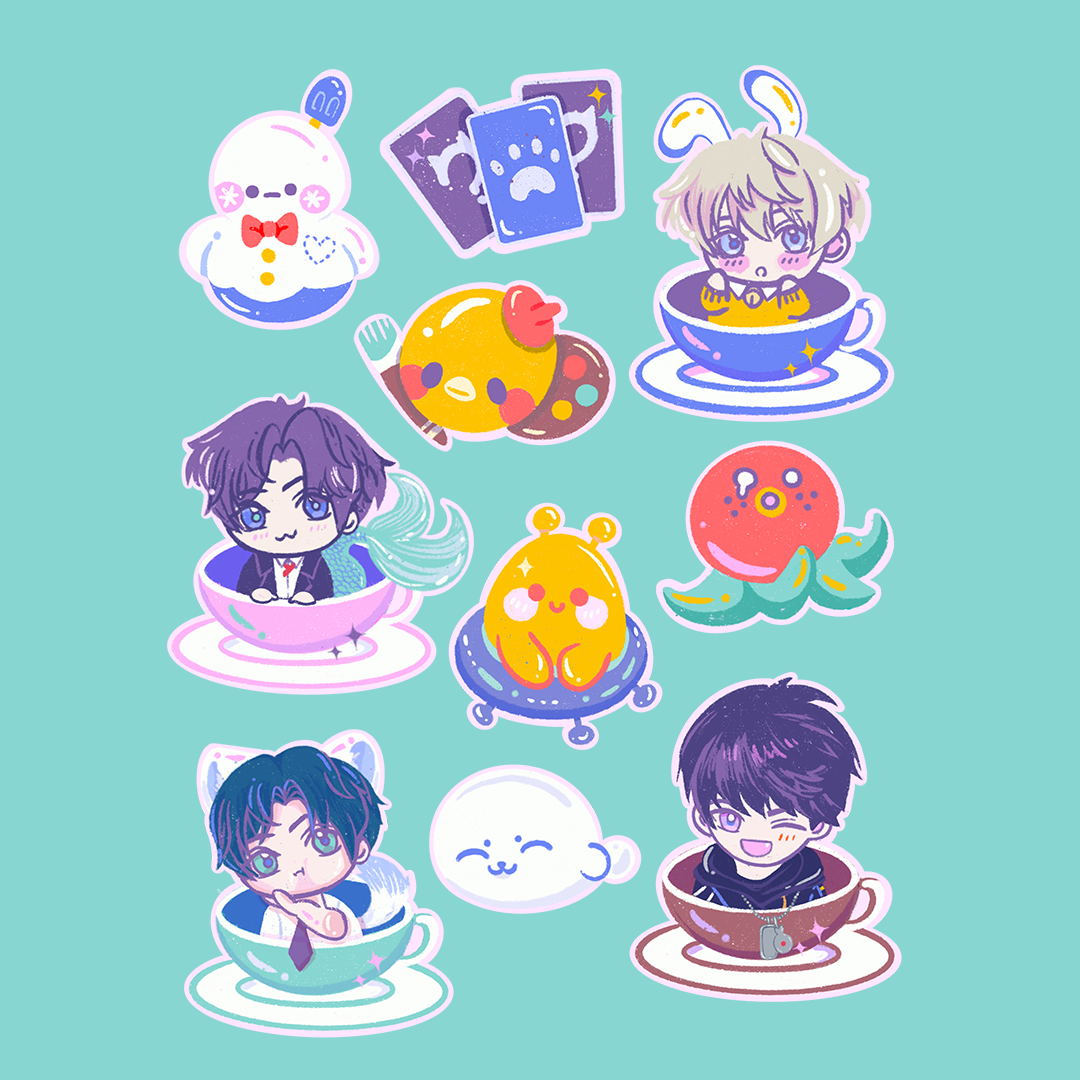 Love and Deepspace Sticker Sheet