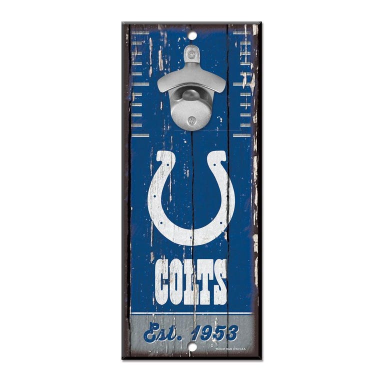 Indianapolis Colts Wood Bottle Opener 5x11"