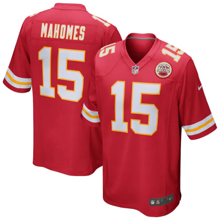 Kansas City Chiefs Patrick Mahomes #15 Red Nike Game Jersey