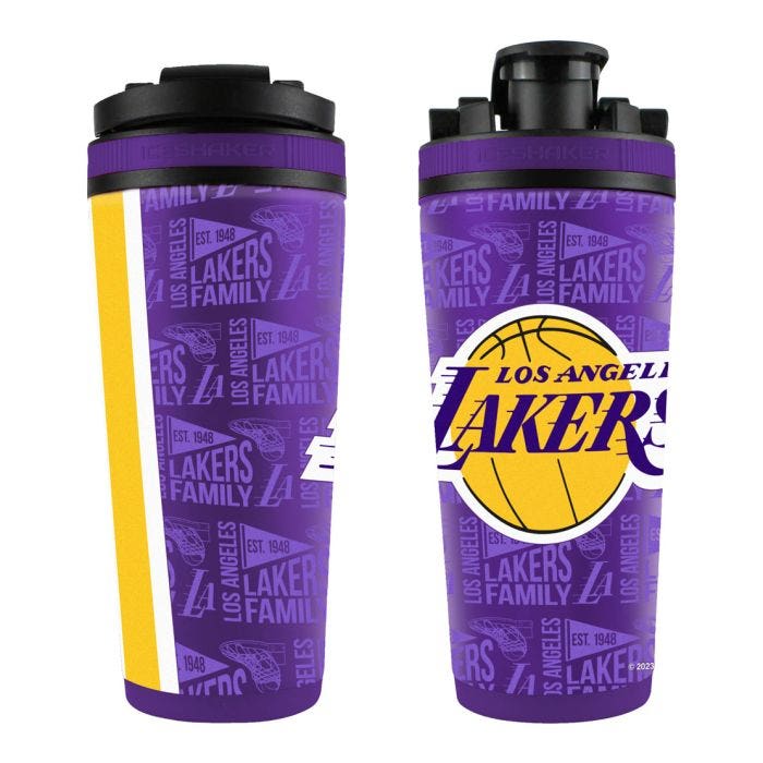 Los Angeles Lakers 4D Stainless Steel Ice Shaker 26oz