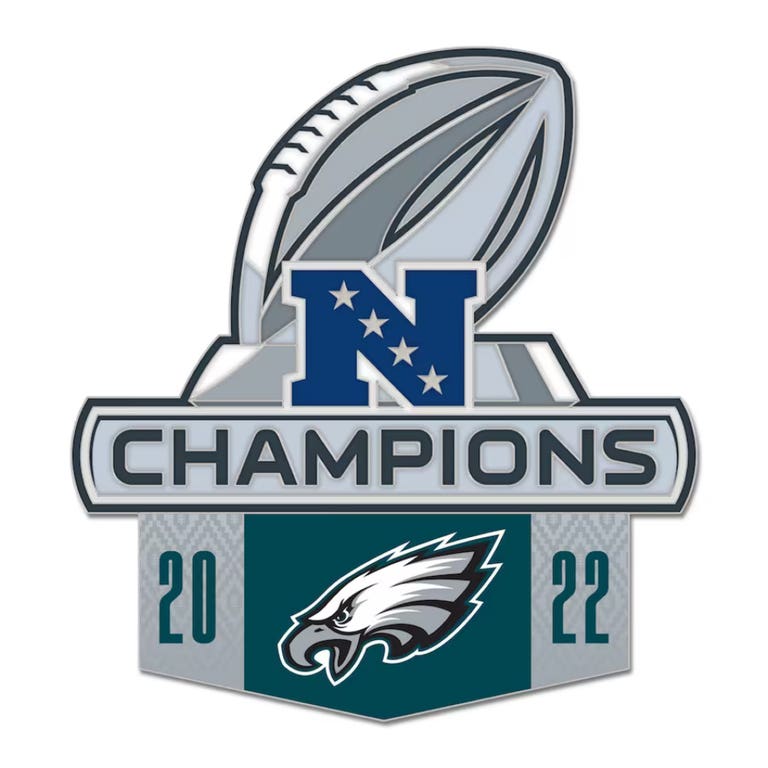 Philadelphia Eagles Super Bowl LVII Trading Pin