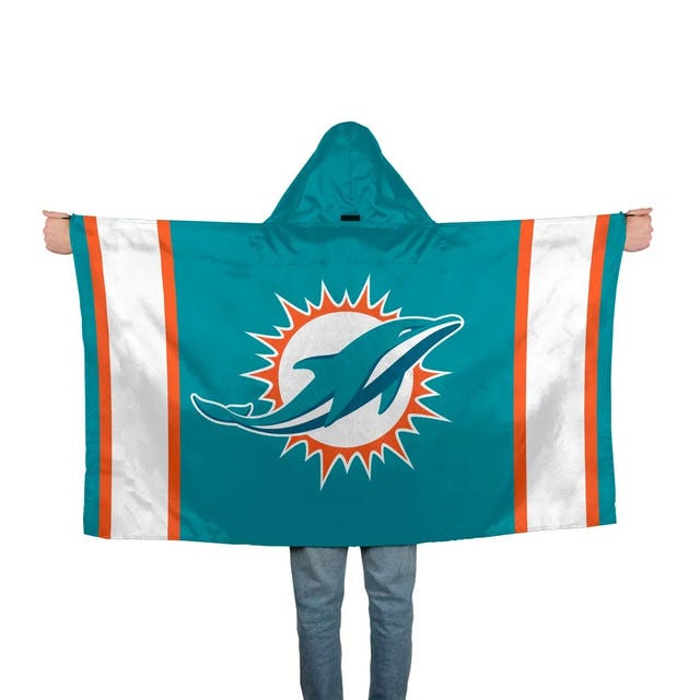 Miami Dolphins 3x5' Hoodie Flag