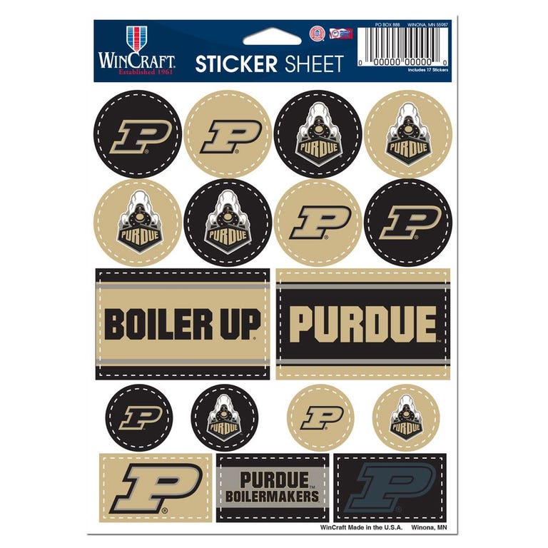 Purdue Boilermakers Vinyl Decal Sheet 5x7"