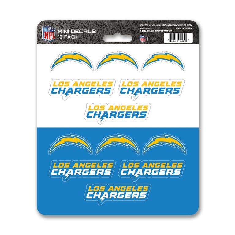 Los Angeles Chargers Mini Decals 12pk Set