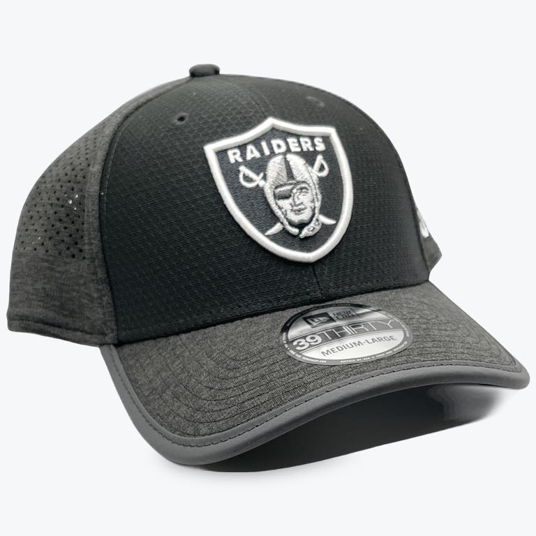 Las Vegas Raiders Black New Era Training Flex Fit Hat