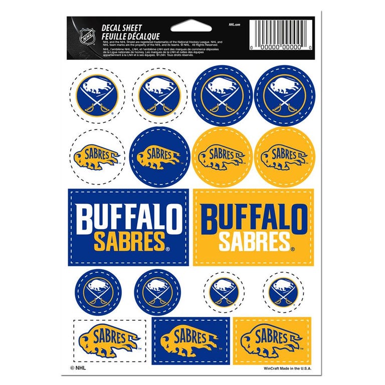 Buffalo Sabres Vinyl Decal Sheet 5x7"