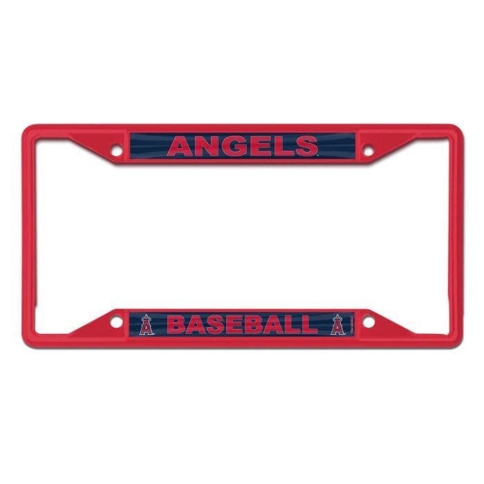 Los Angeles Angels Red Laser Cut Metal License Plate Frame - Wincraft