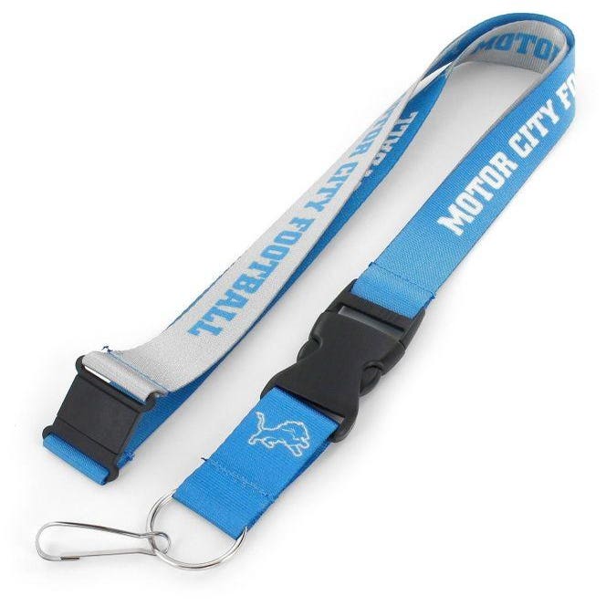 Detroit Lions Slogan Style Lanyard
