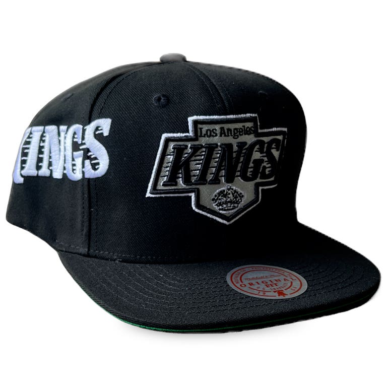 Los Angeles Kings Black Mitchell and Ness Playoff Win Snapback Hat