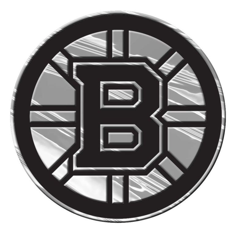 Boston Bruins Silver Auto Emblem
