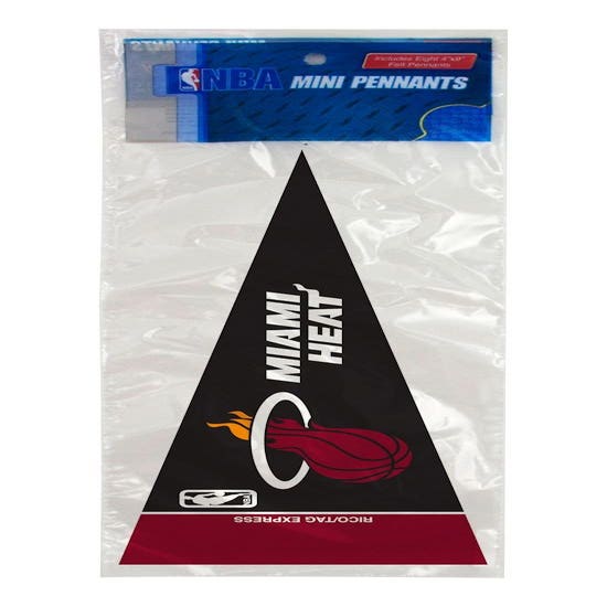 Miami Heat 8 Piece Mini Pennants Set