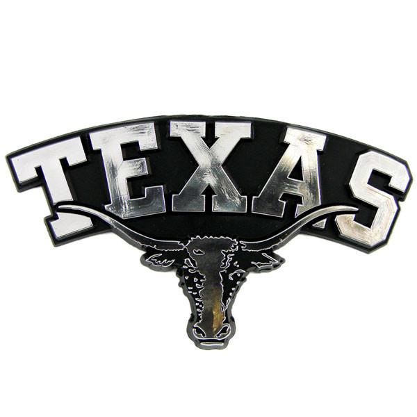 Texas Longhorns Silver Auto Emblem