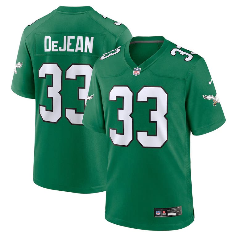 Philadelphia Eagles Cooper DeJean #33 Kelly Green Nike Game Jersey