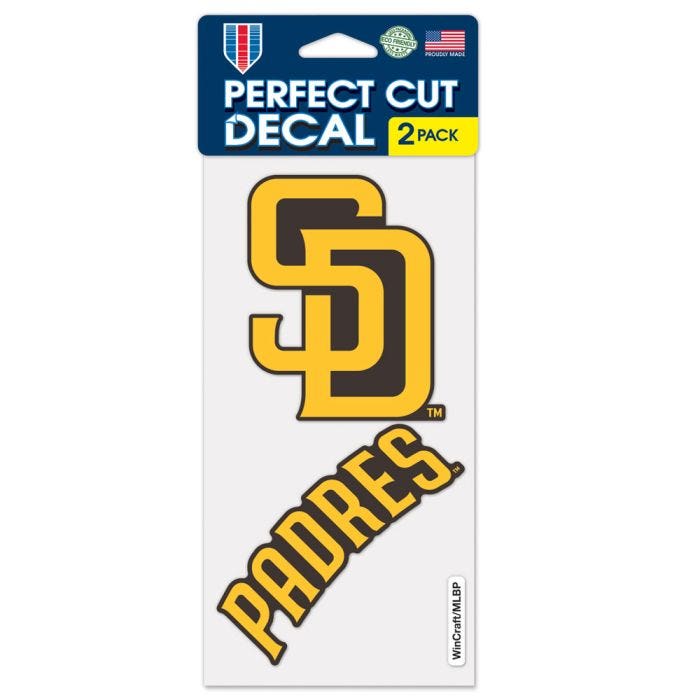 San Diego Padres Perfect Cut Decals 2 pack