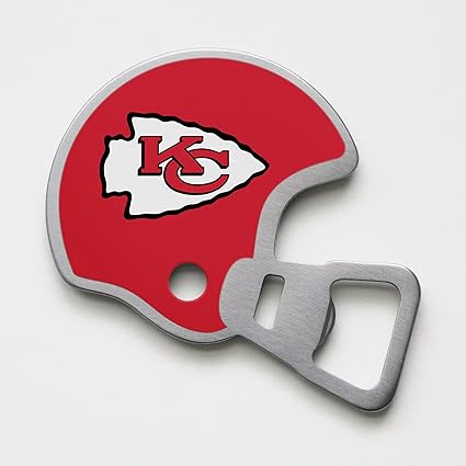 Kansas City Chiefs Magnetic Stainless Steel Helmet Bottle Opener