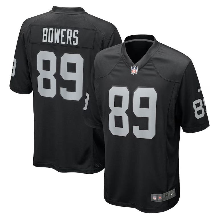 Las Vegas Raiders Brock Bowers #89 Black Nike Game Jersey