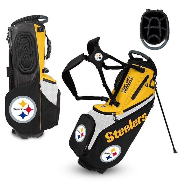 Pittsburgh Steelers Hybrid Back Nine Carry Golf Bag