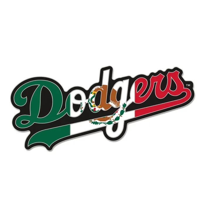 Los Angeles Dodgers Alternate Mexico Flag Trading Pin