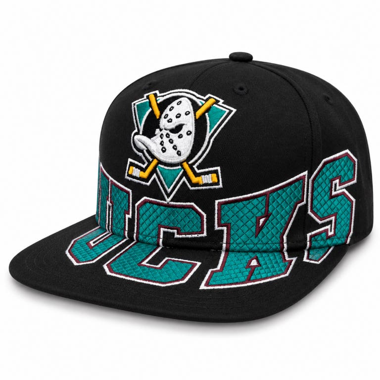 Anaheim Ducks Over Under Mitchell and Ness Pro Crown Snapback Hat