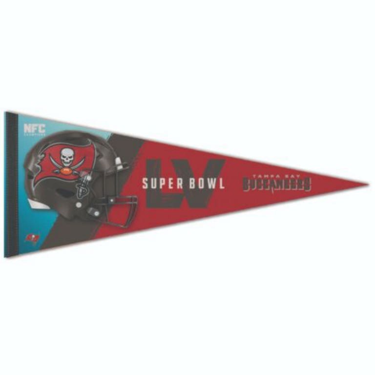 Tampa Bay Buccaneers Super Bowl LV Premium Pennant 12x30"