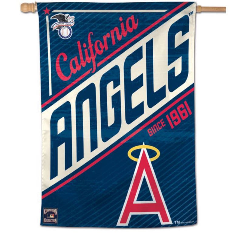 Los Angeles Angels Cooperstown Vertical Flag 28x40"