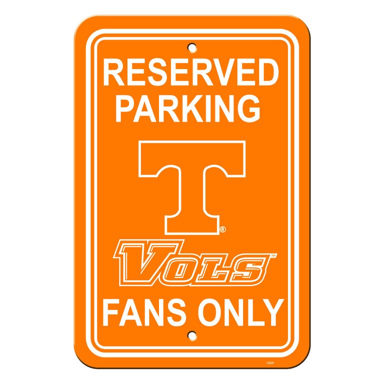 Tennessee Volunteers Sign Reserved Parking Sign 12x18"