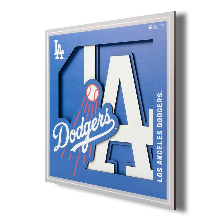 Los Angeles Dodgers 3D Wall Art 12x12"